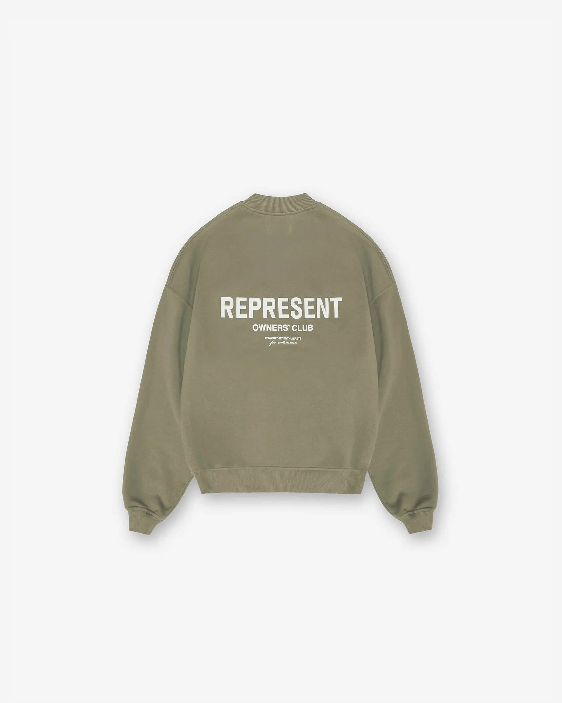 Represent Owners Club Sweater - Olive Heat Retention Technology
