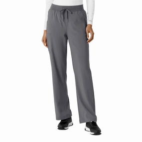 High-waisted fit Carhartt Women's Force Cross Flex Boot Cut Scrub Pant - Pewter