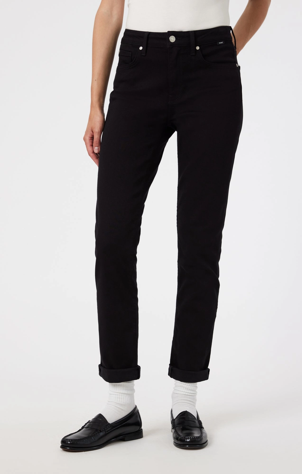 Outfit Ready Style KATHLEEN SLIM BOYFRIEND IN BLACK FEATHER BLUE