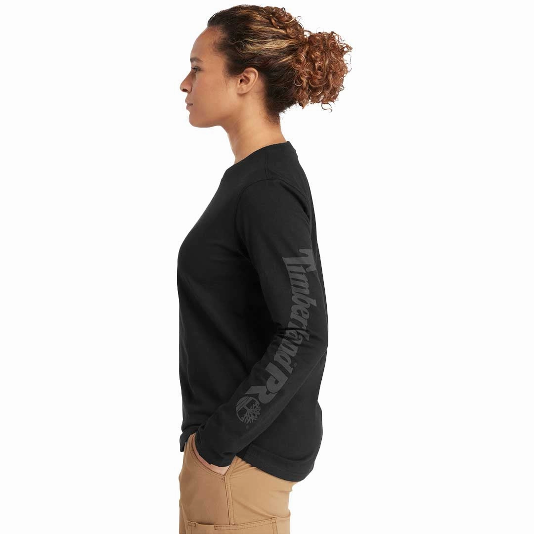 Timberland Pro - Women's Cotton Core Long Sleeve T-Shirt (TB0A6D8J001) Transitional Wear Snap Button