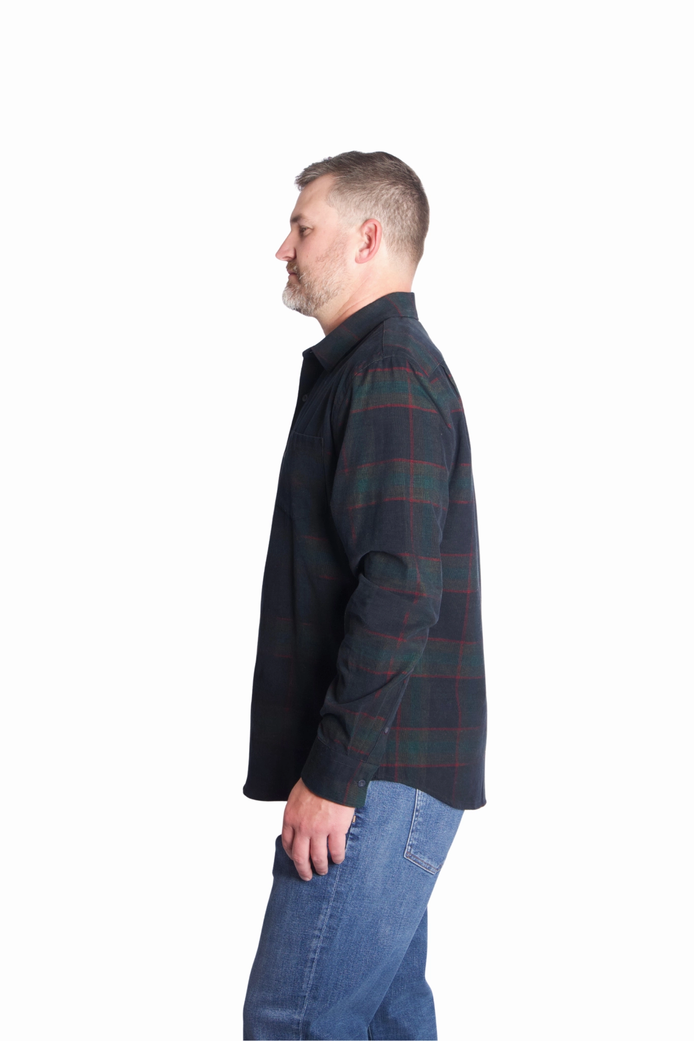 Perfect Look Gradient effect Smooth Feel Holme Plaid Shirt