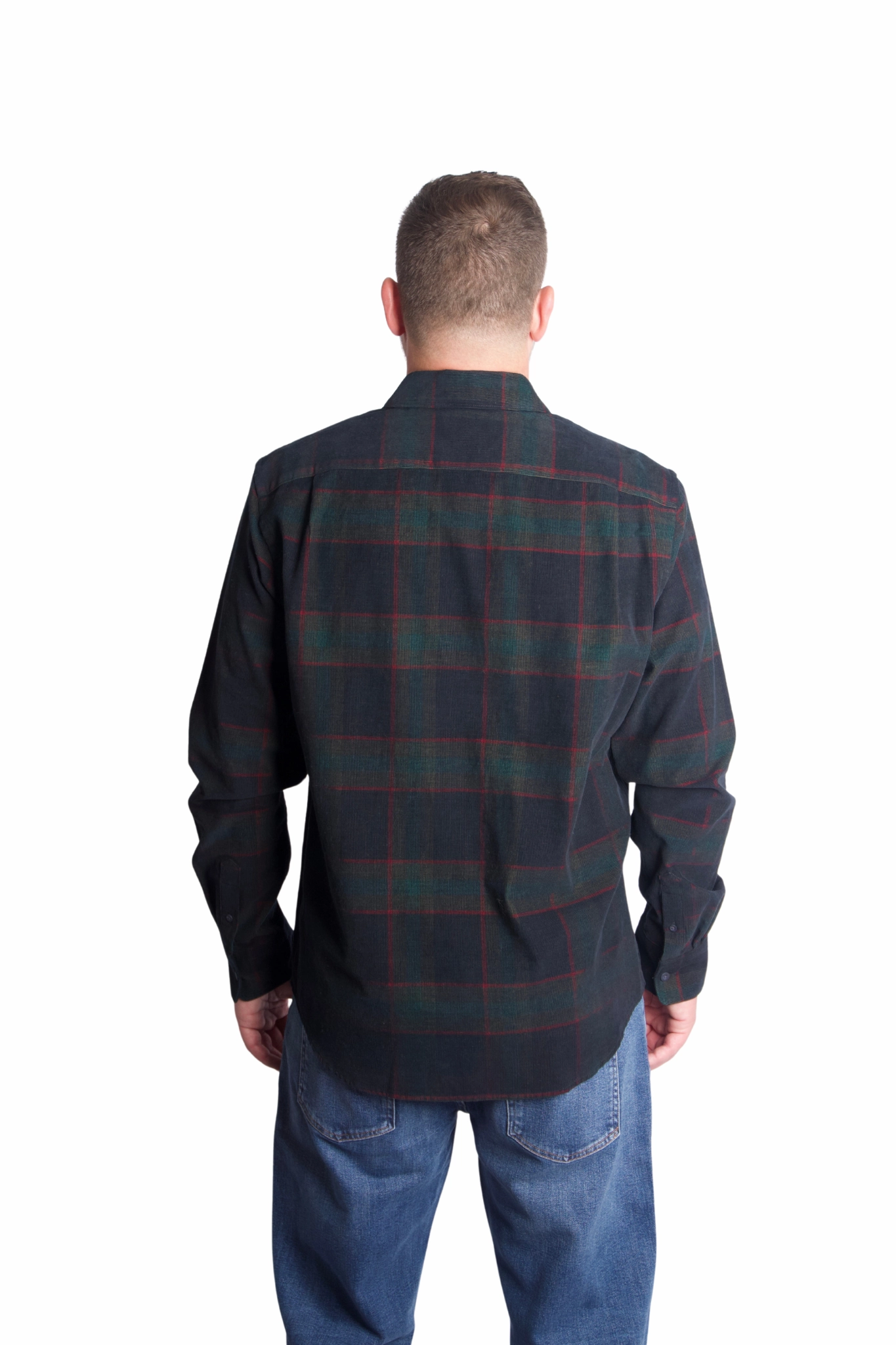 Smooth Feel Holme Plaid Shirt Tailored Cuffs Flatlock stitching