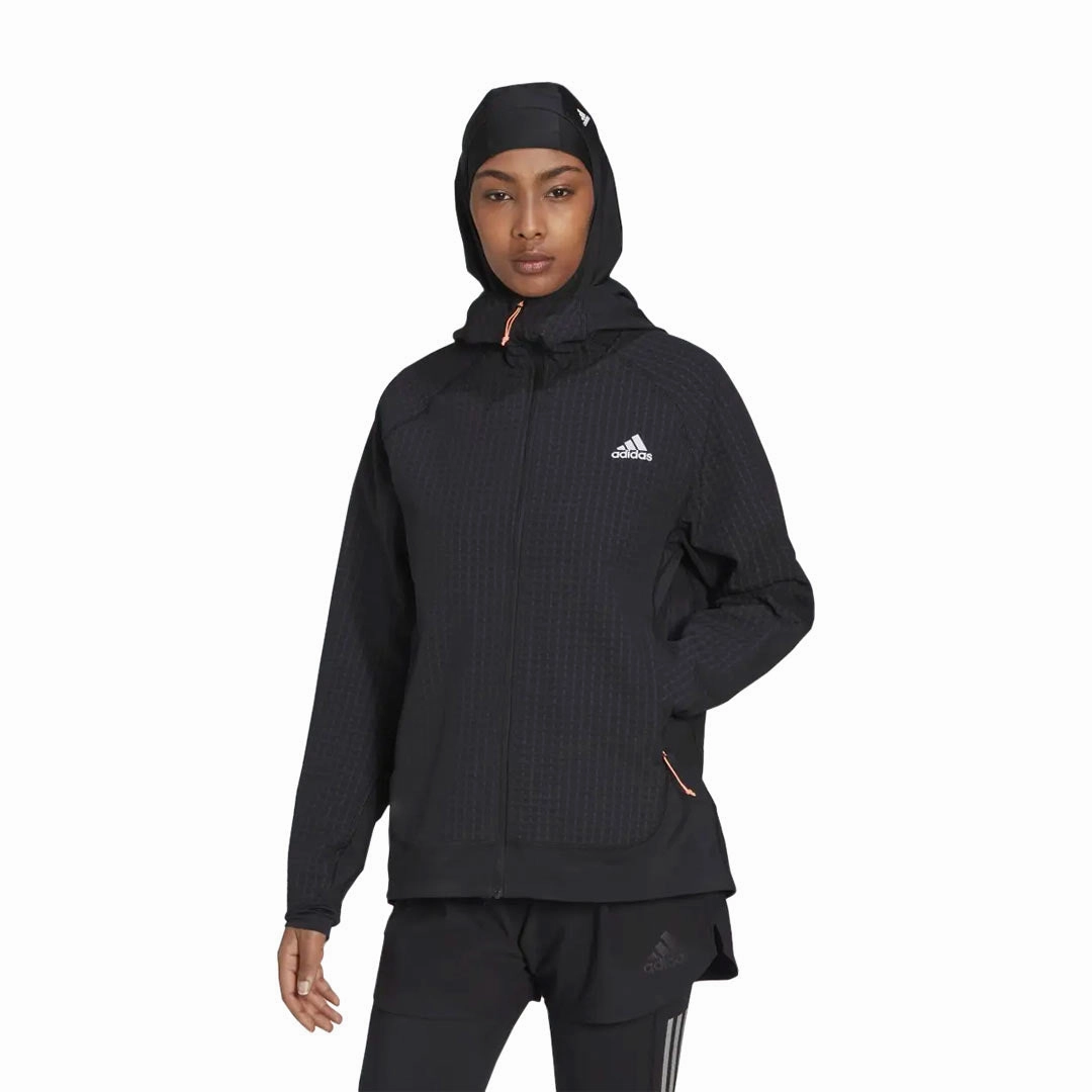 adidas - Women's X-City Running Soft Shell Jacket (HC6322) Thermal Regulating Hoodie
