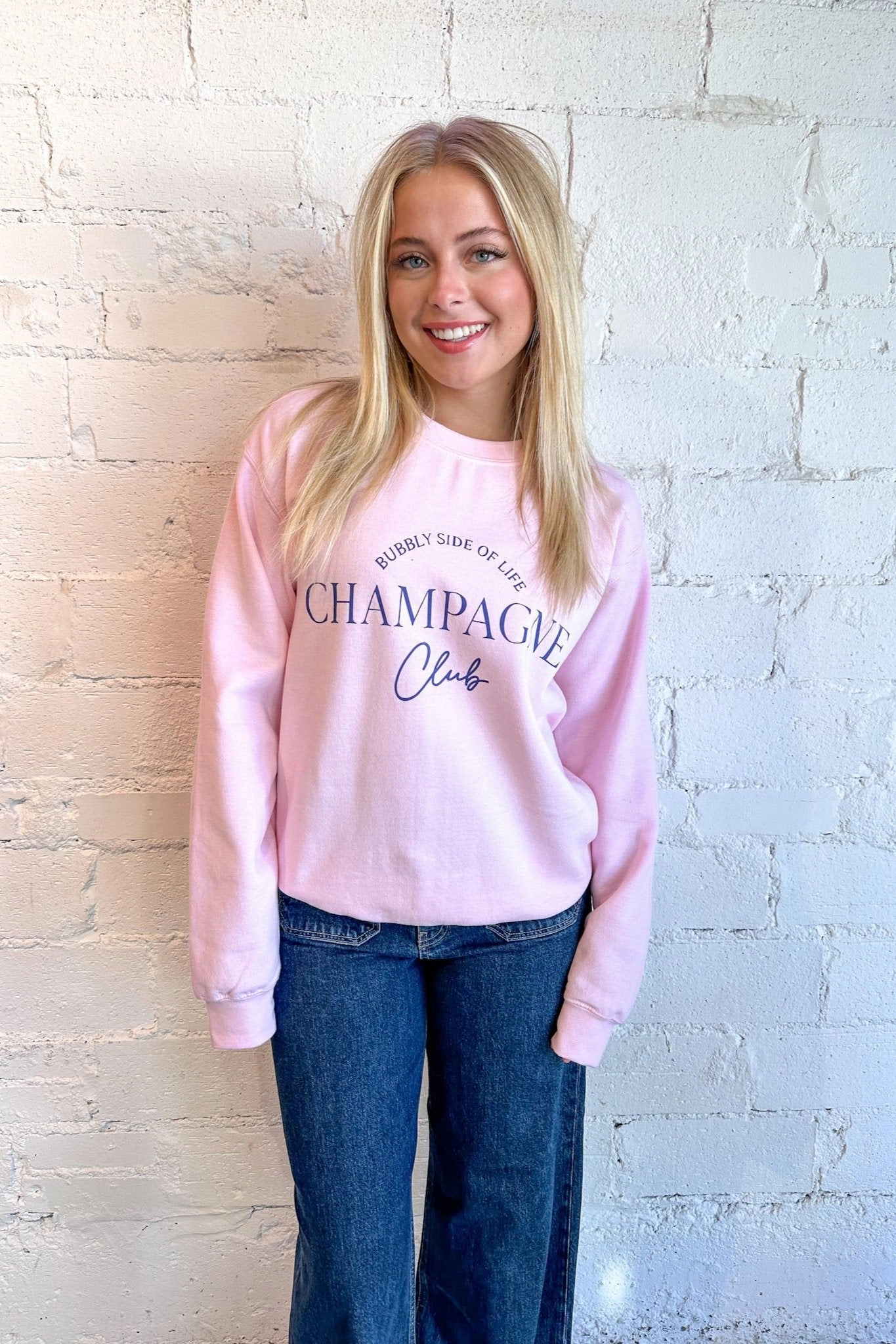 Bubbly Side of Life Sweatshirt Versatile Styling