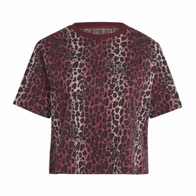 Midweight Layer adidas - Women's Allover Print T-Shirt (Plus Size) (HM6495)