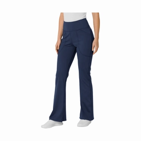 Urban appeal Wink Women's Knit Flare Yoga Scrub Pant - Navy
