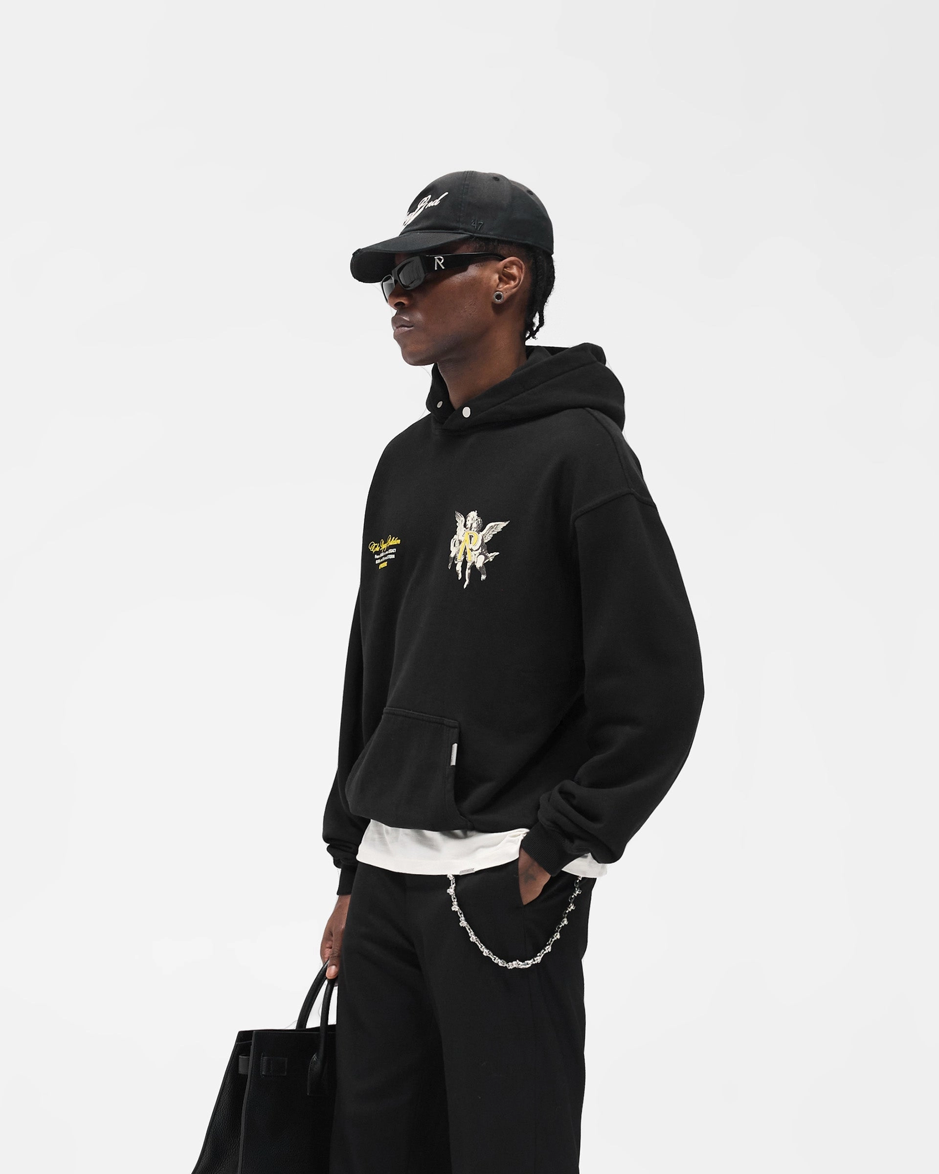Legacy Cherubs Hoodie - Jet Black Casual Performance Fit Sporty Fit
