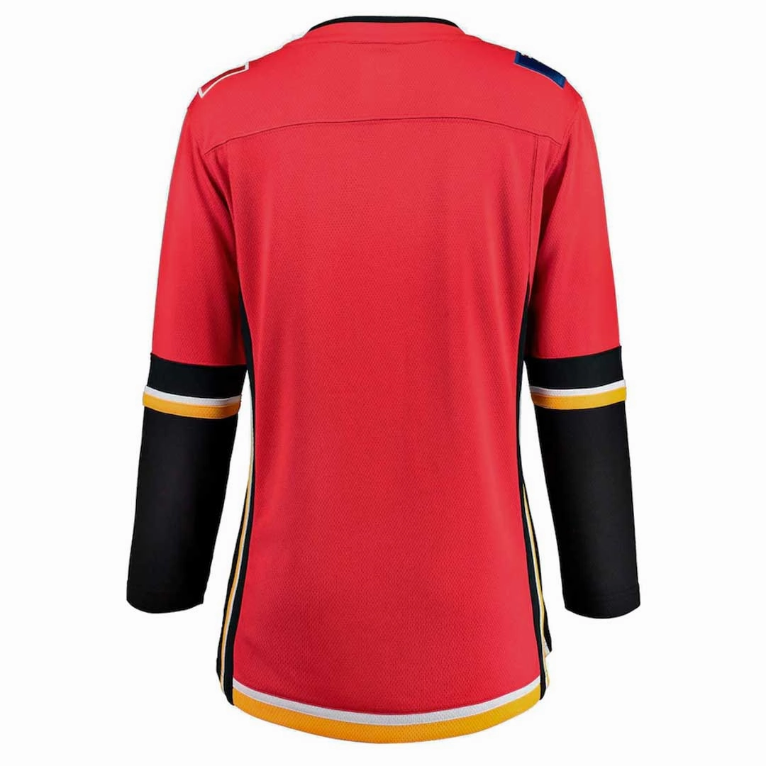 Stain Resistant Material Fanatics - Women's Calgary Flames Alt Breakaway Jersey (879W CALX 2C BWX)