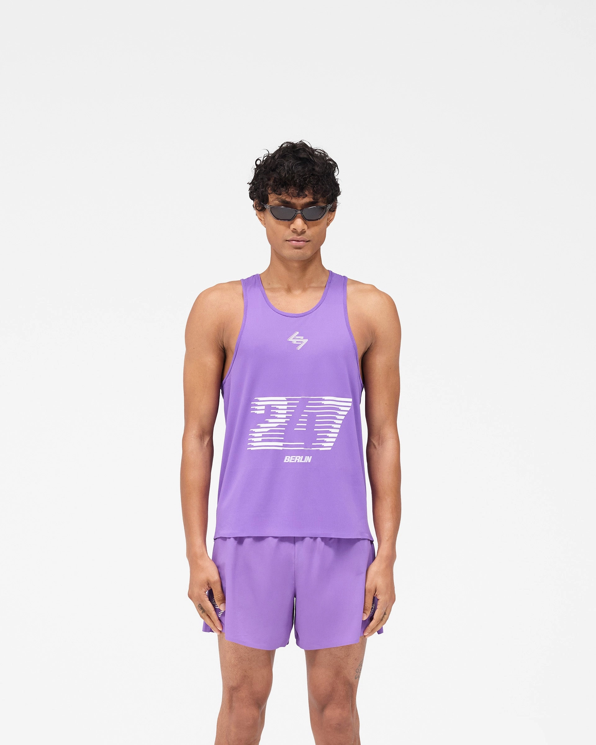 Breathable Comfort Fit 247 Berlin Singlet - Purple