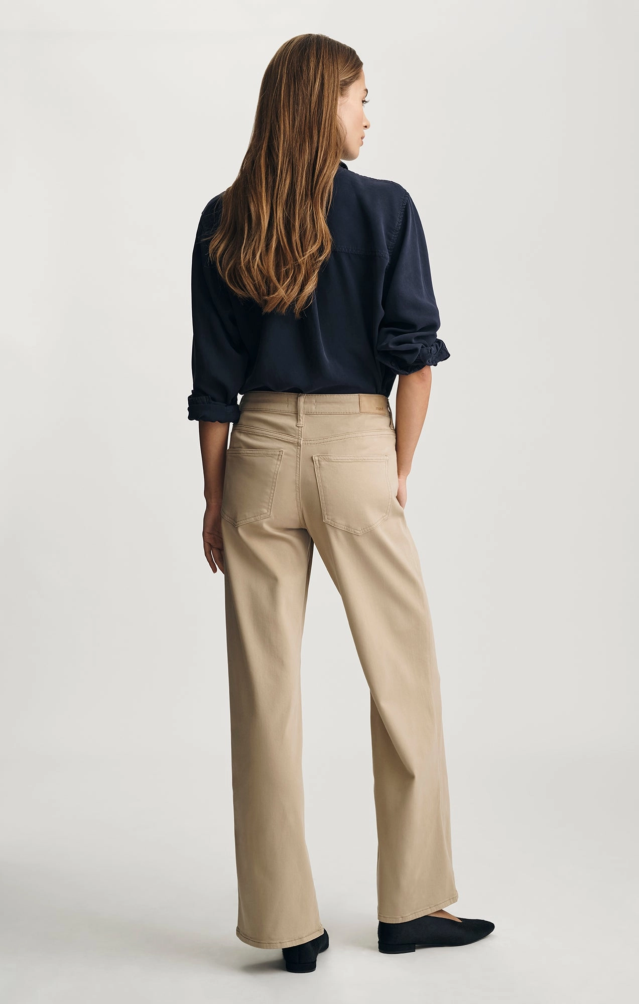 Outdoor Fit ALENA WIDE LEG IN FRENCH BEIGE SATEEN