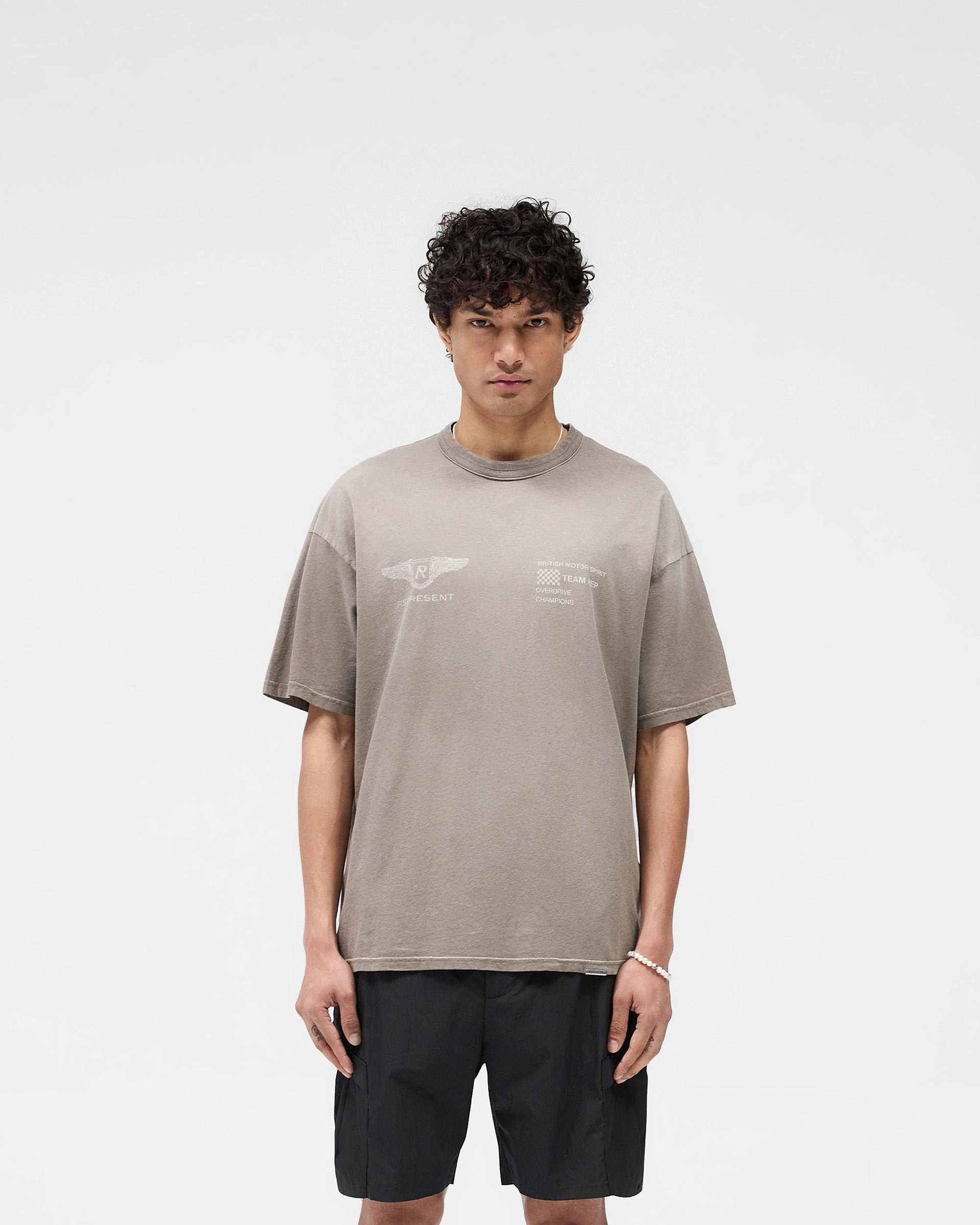 Team Rep T-Shirt - Dark Taupe Animal print wildness