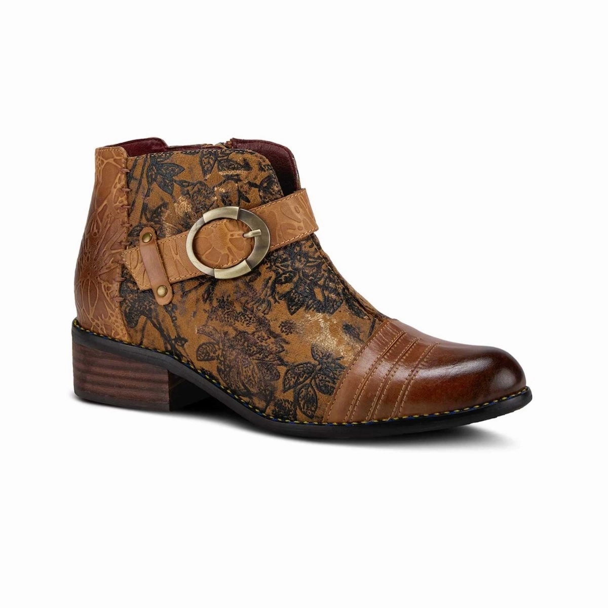 Solid Stitching Weekend Wear L'Artiste By Spring Step Women's Georgiana Camel Multi