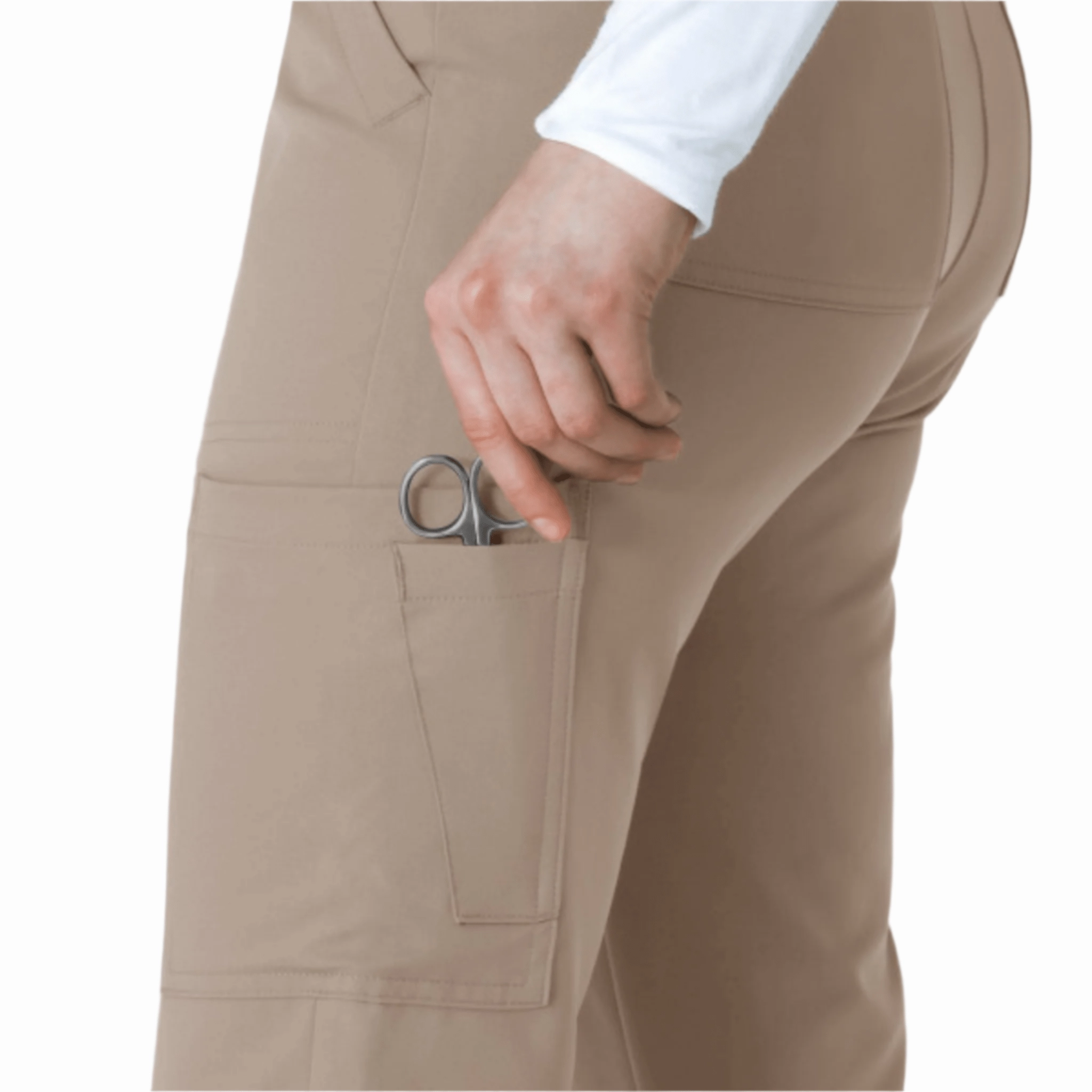 Wink Women's Thrive Cargo Straight Slim Leg Scrubs Pants - Haze Relaxed Wearable Quick drying material
