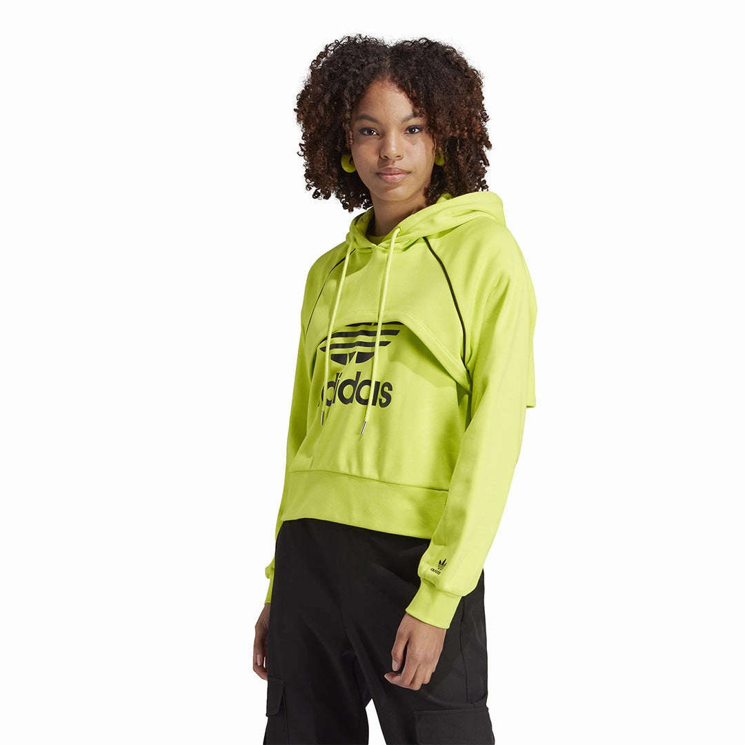 adidas - Women's Trefoil Big Logo Hoodie (IJ5013) Neutral palette Recycled materials