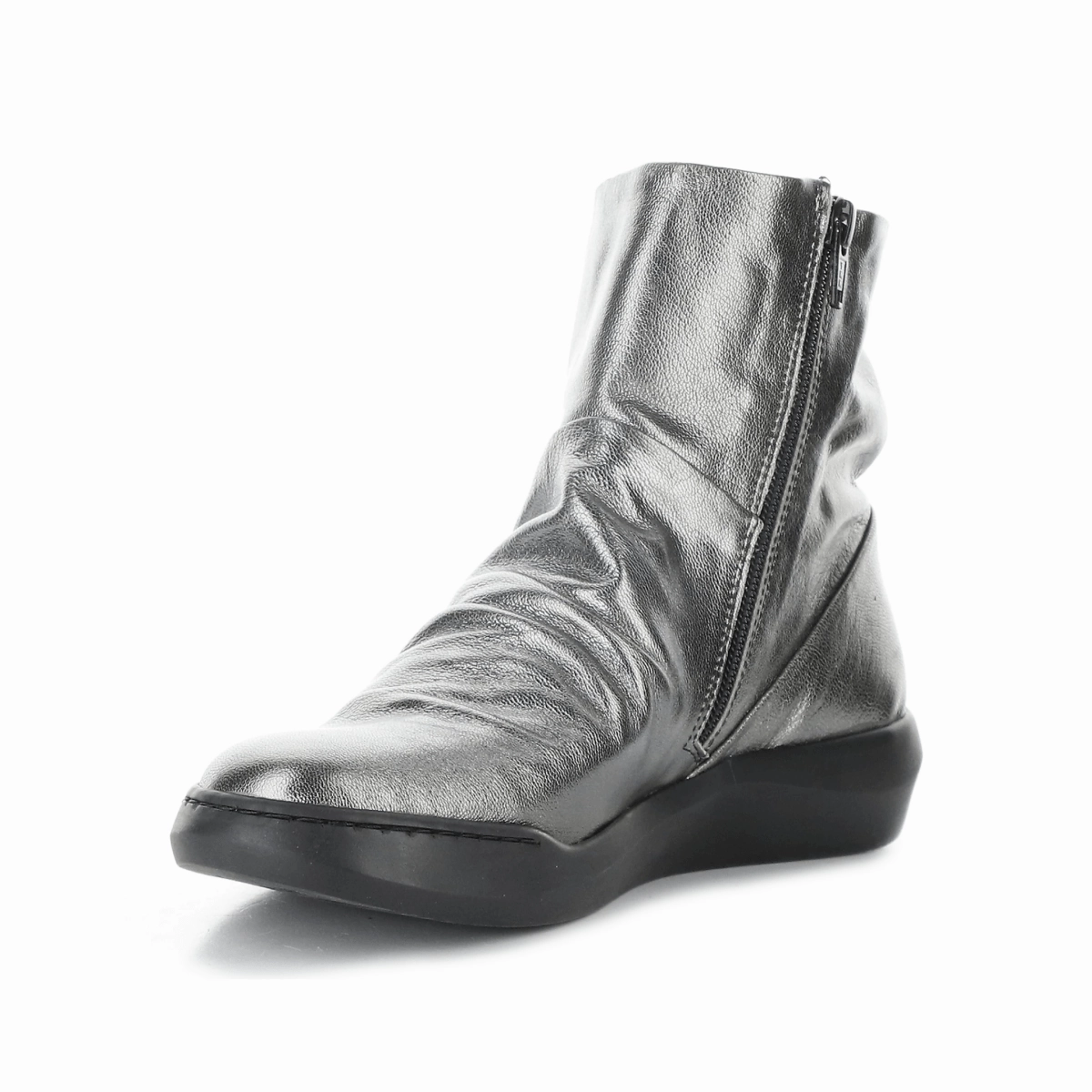 Softinos by Bos & Co Women's Bler550SOF Metallic Leather High-Quality Leather Solid Stitching