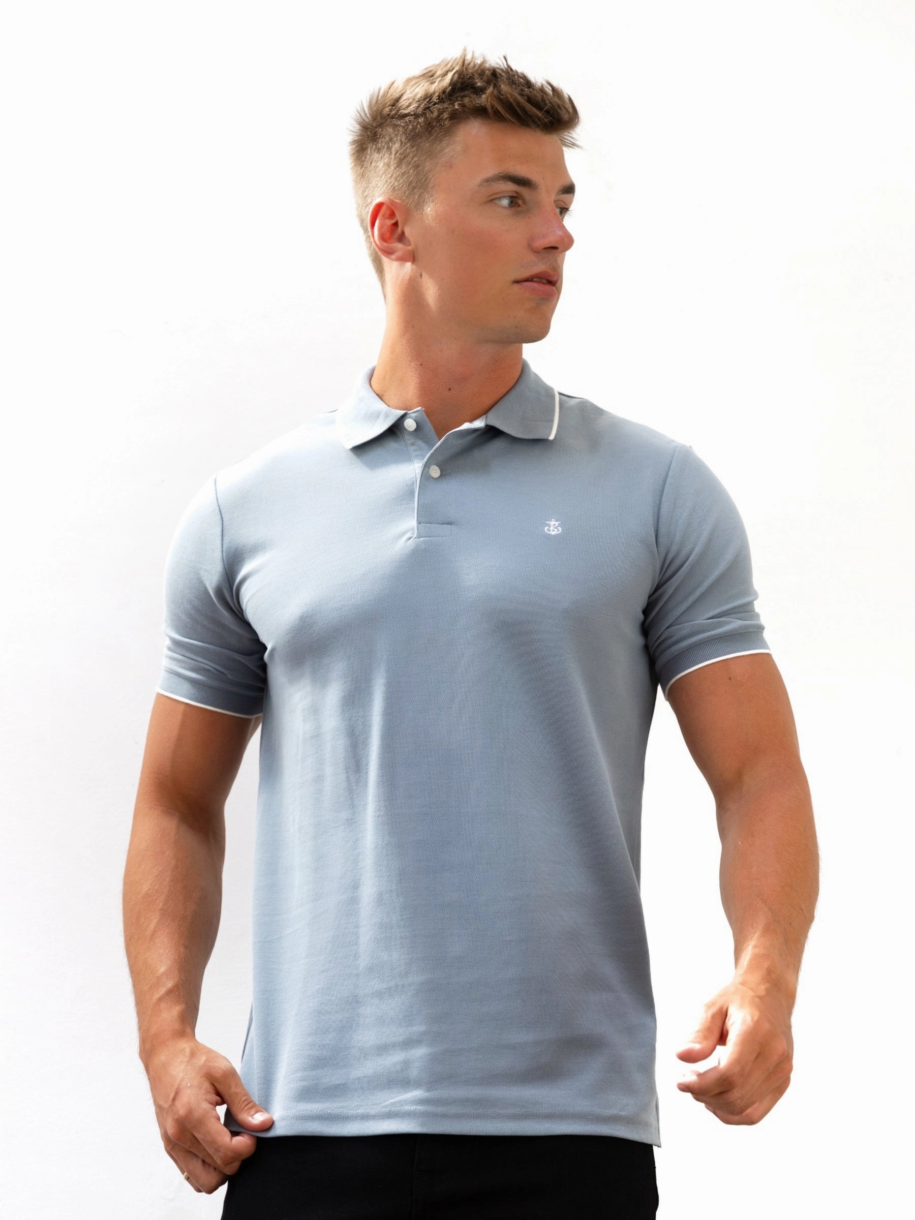 Simple Elegance Sonoma Polo Shirt - Blue