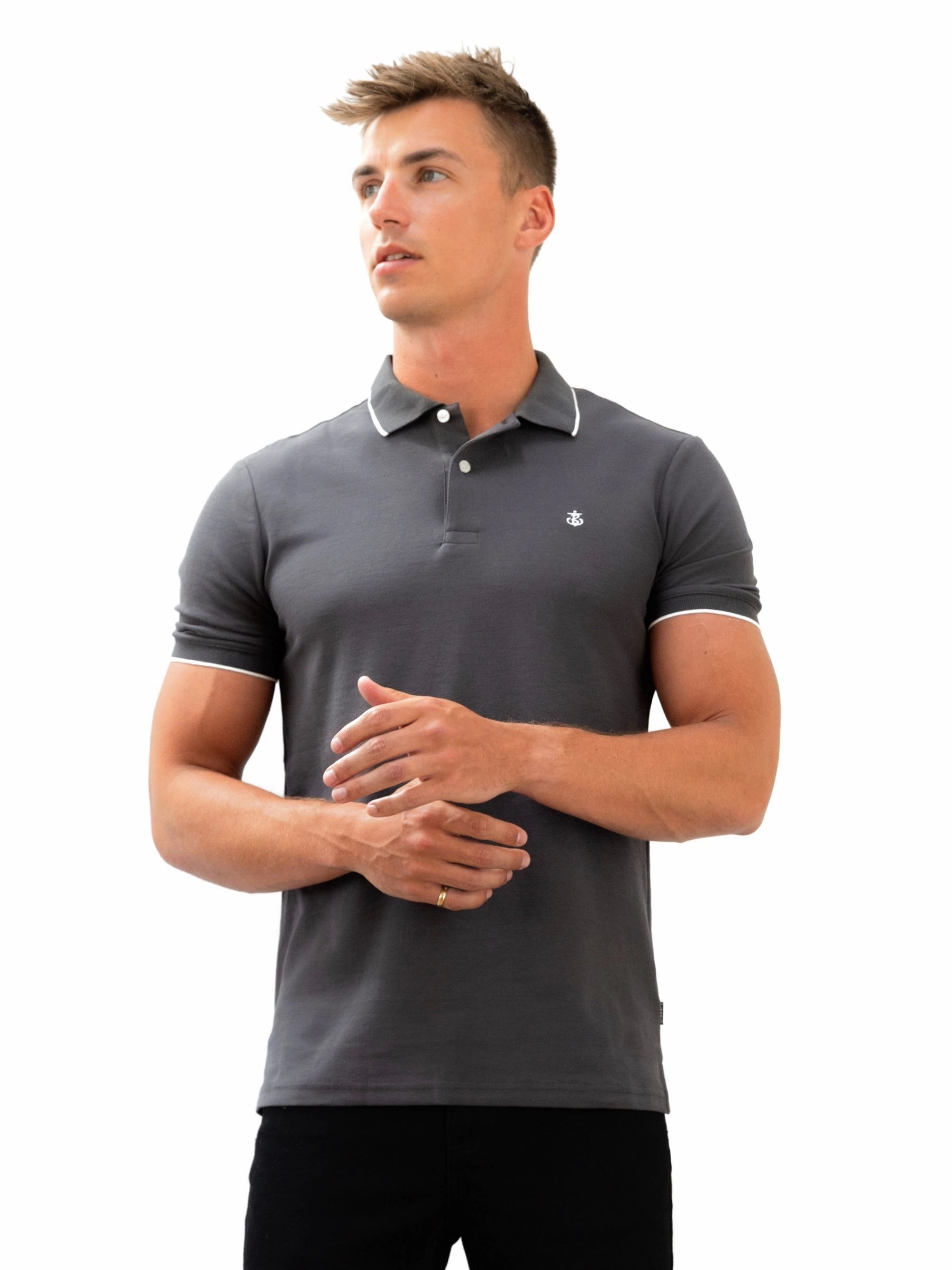 Sonoma Polo Shirt - Charcoal Anti Pilling Finish