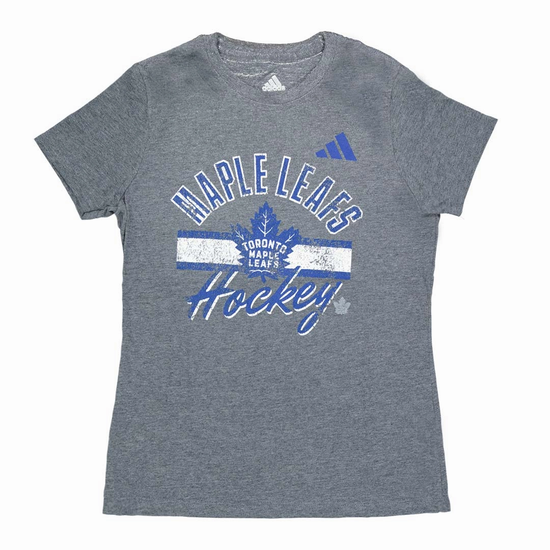 Abrasion Resistant Surface adidas - Women's Toronto Maple Leafs Blend T-Shirt (IB5627)