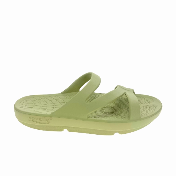 Sovella Women's PF Green Slide Ground Hug Relaxed Walk