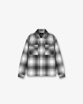 Spirits Of Summer Flannel Shirt - Black White Tall friendly Effortless Style