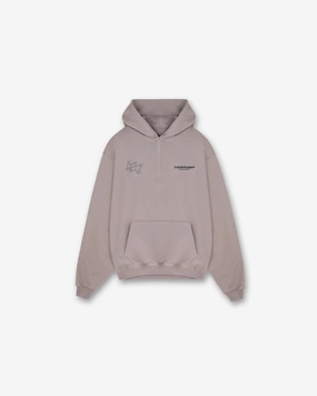 Quick Dry Performance Minimalist Outfit 247 Future Terrains Oversized Hoodie - Moonrock