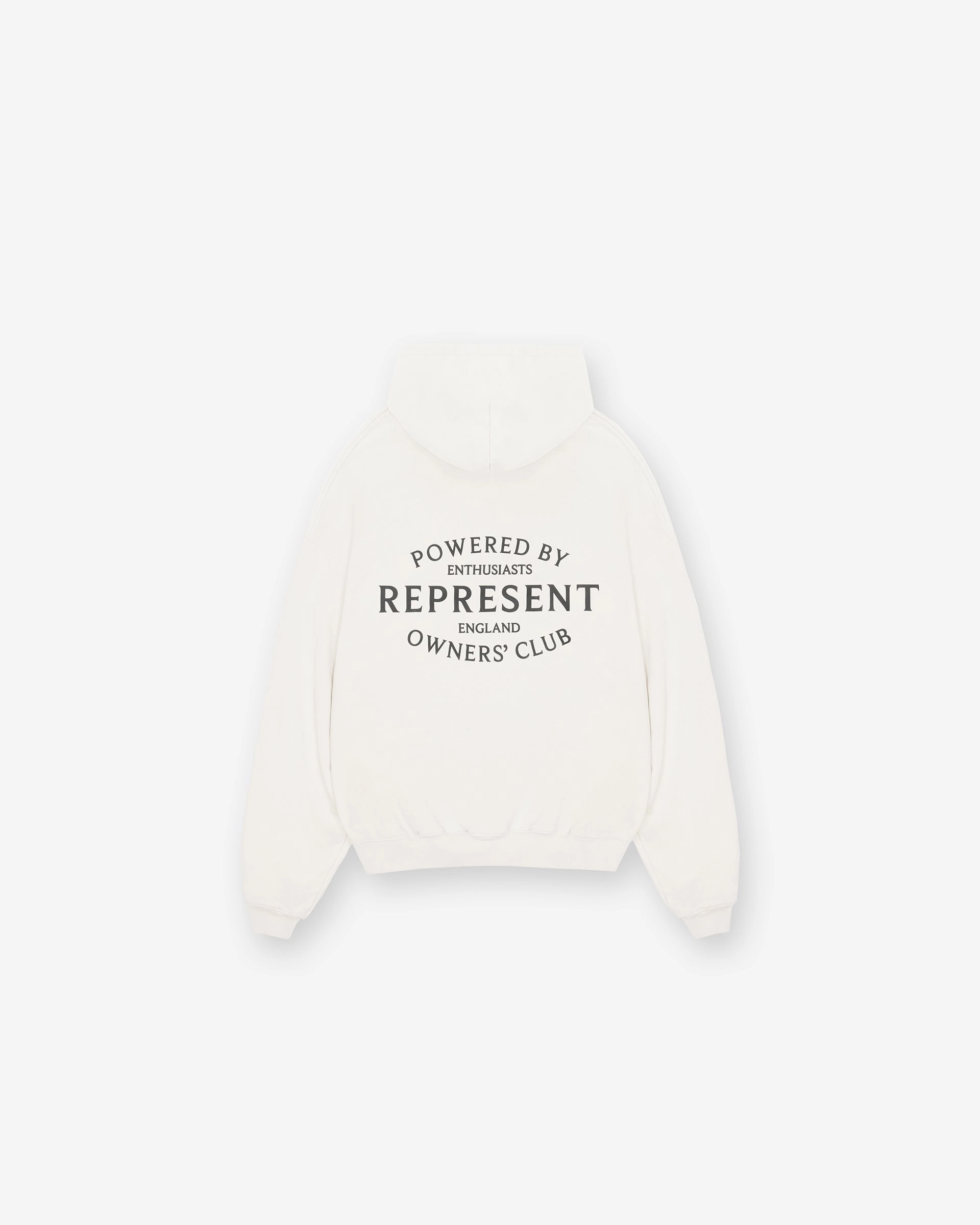 Represent Owners Club Stamp Hoodie - Flat White Glamorous touch