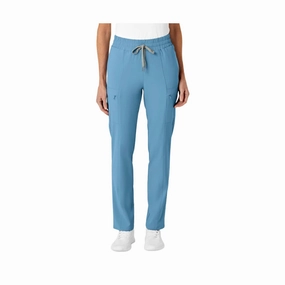 Workout Ready Wink Women's High Waist Slim Leg Scrub Pant - Bay Blue