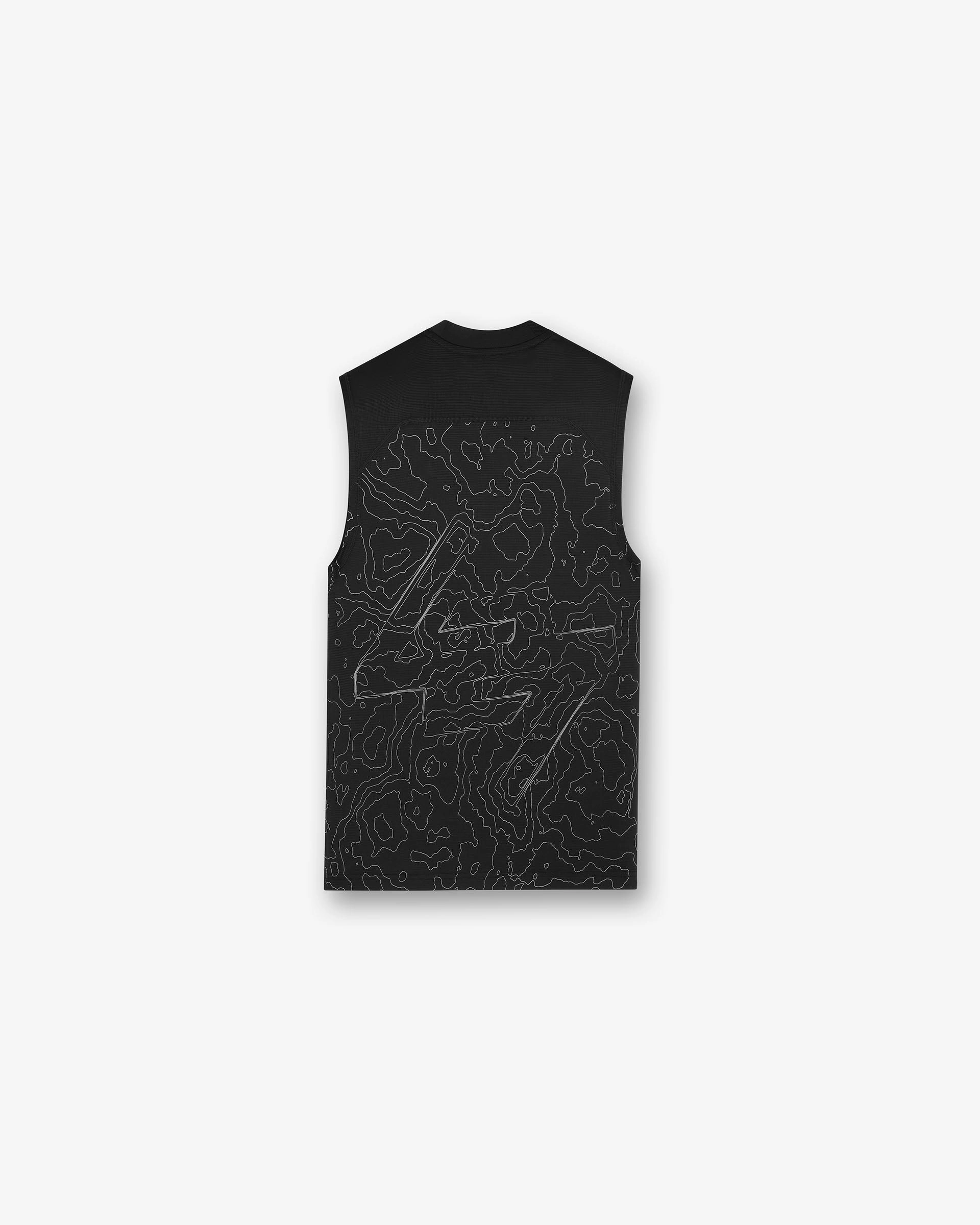 Simple and Comfortable Pullover 247 Contour Run Tank - Black