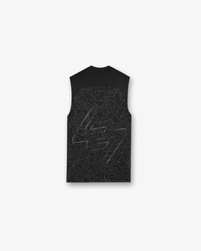 Simple and Comfortable Pullover 247 Contour Run Tank - Black