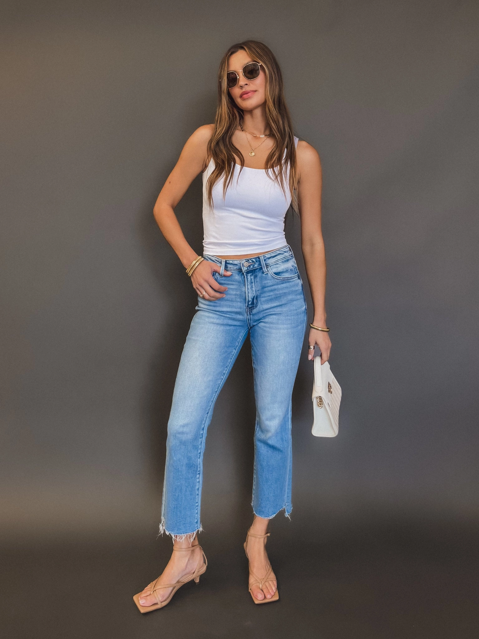 Sporty Stretch Ingrid Cropped Flare Jeans Urban Ready Relaxed Fit