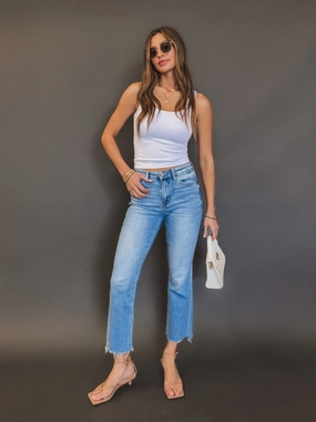 Sporty Stretch Ingrid Cropped Flare Jeans Urban Ready Relaxed Fit