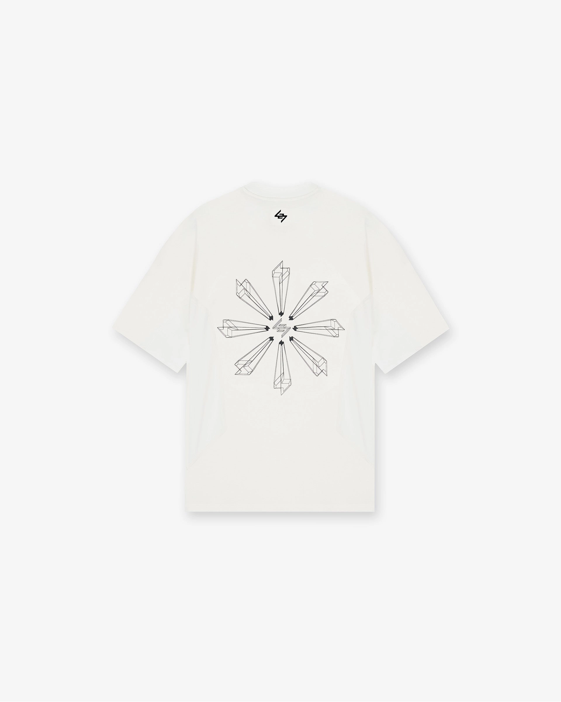 247 Uprising Oversized T-Shirt - Flat White No Shrink Fabric Unisex versatility