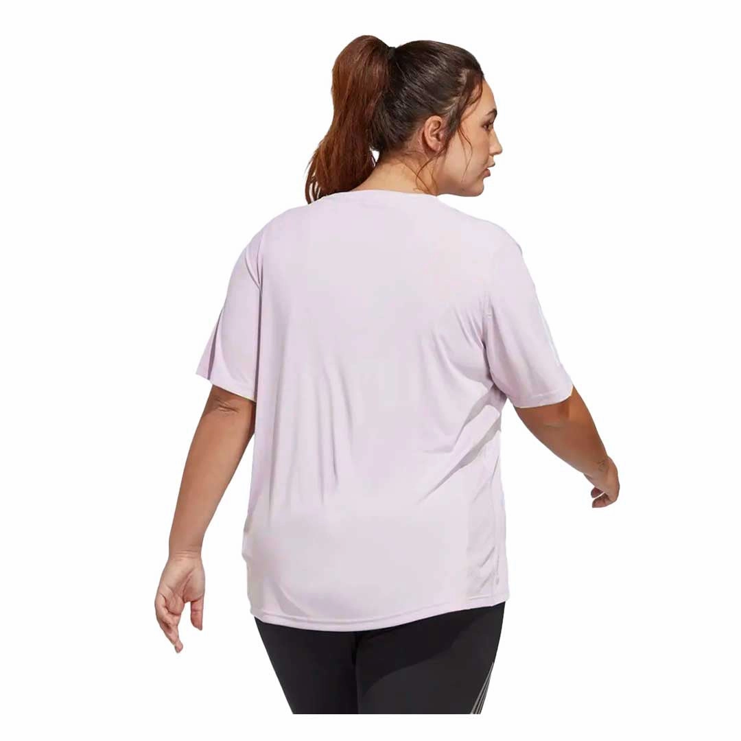 Knee Length adidas - Women's Own The Run T-Shirt (Plus Size) (HR9939)