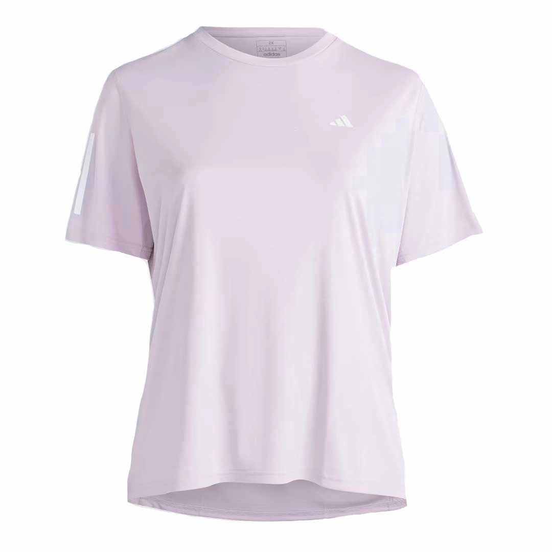 Adjustable Belt Enhanced Edge Binding adidas - Women's Own The Run T-Shirt (Plus Size) (HR9939)