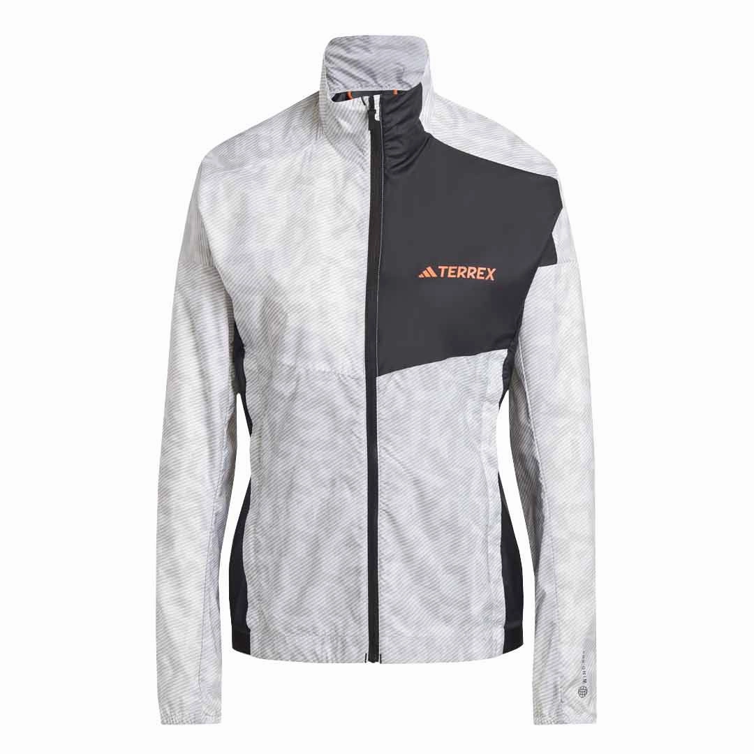 Laser Cut Airflow Vents adidas - Women's Terrex Trail Running Windbreaker Jacket (HZ1319)