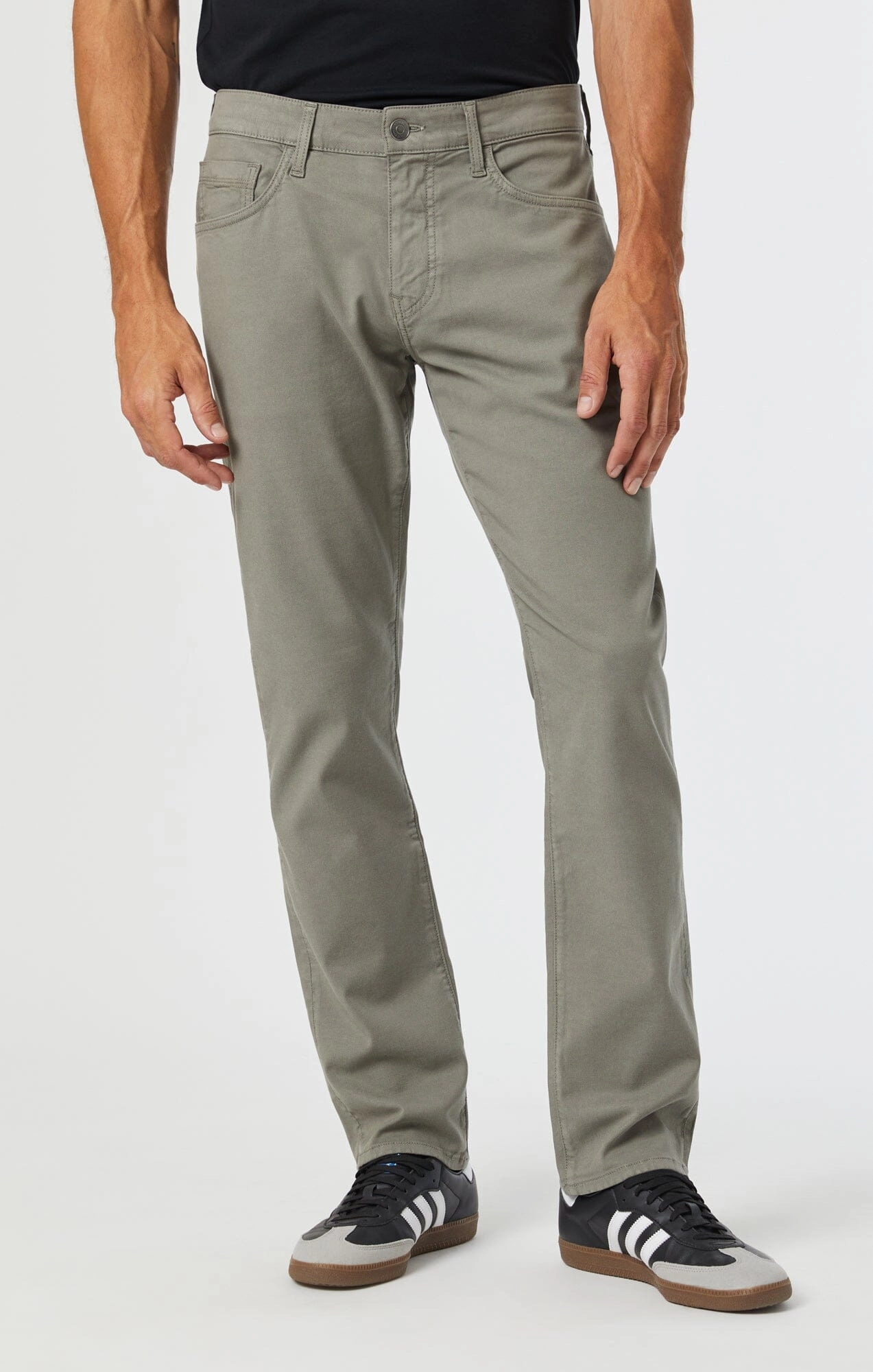 MARCUS SLIM STRAIGHT LEG IN PEWTER LUXE TWILL ExpandableSidePanels