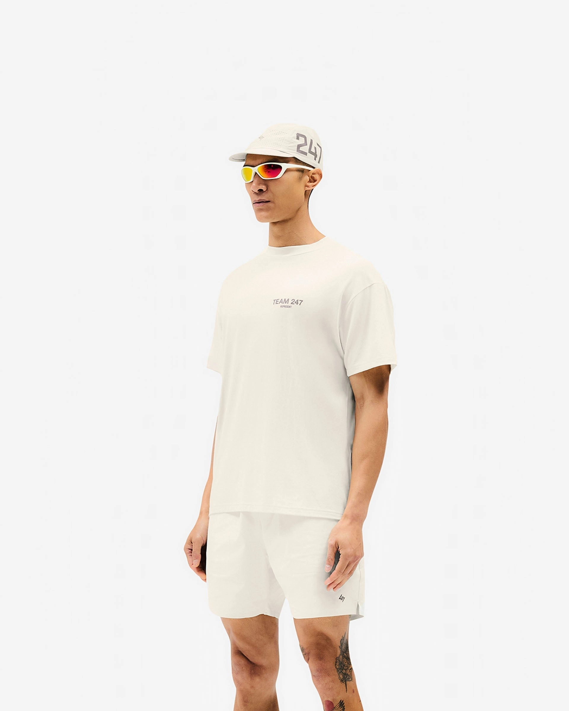 Cozy Stretch Team 247 Oversized T-Shirt - Cream