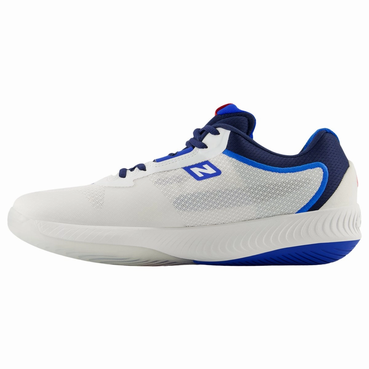 New Balance Women's FuelCell 996v6 Pickleball WCH996PI White/Navy Ventilation Port System Tension Balanced Design