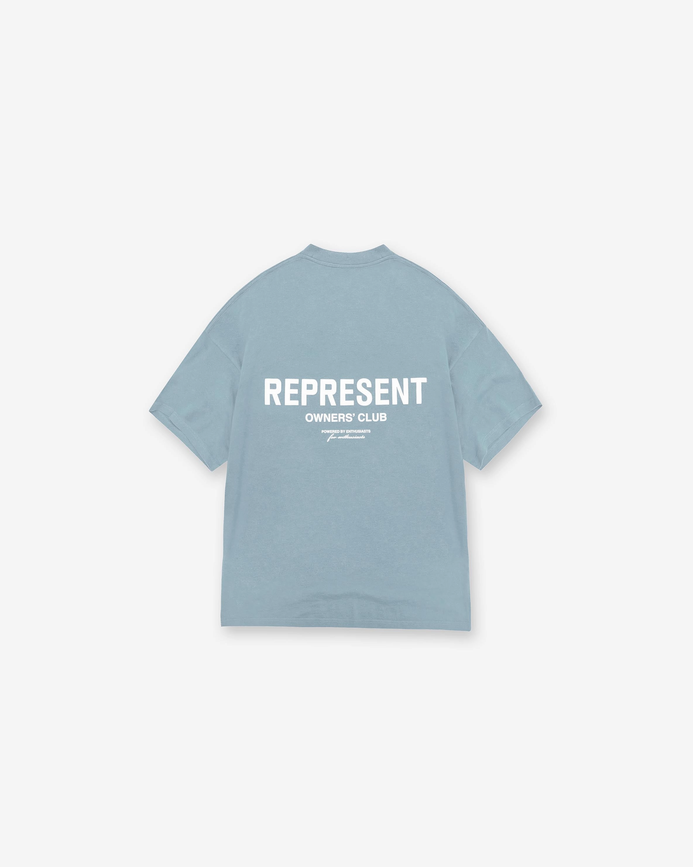 Represent Owners Club T-Shirt - Powder Blue Sporty Design