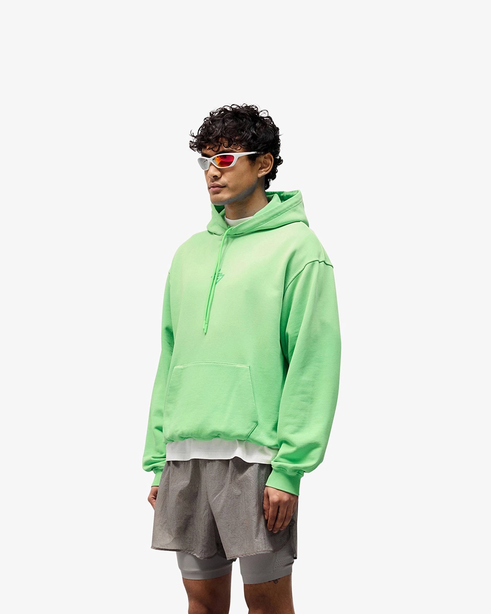 247 Motion Oversized Hoodie  - Speed Green No Ride Up