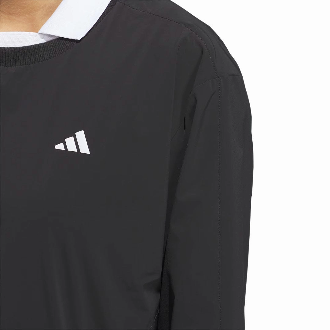 adidas - Women's Ultimate365 Tour WIND.RDY Pullover Sweatshirt (IN2549) Flexible Layer Fit Elastic Hem Adjustment
