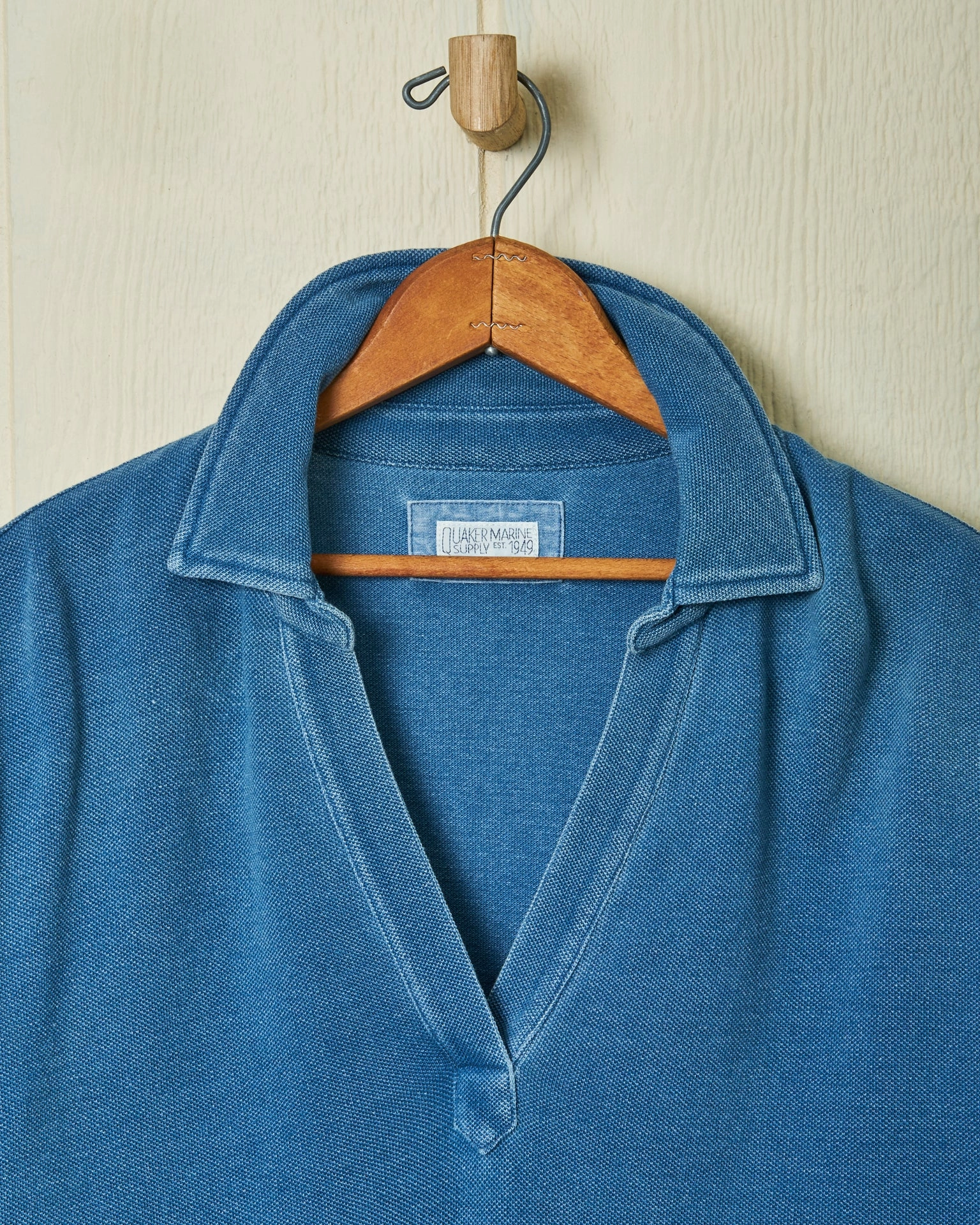 NonToxicCoating Indigo Inlet Pullover in Heavyweight Pique