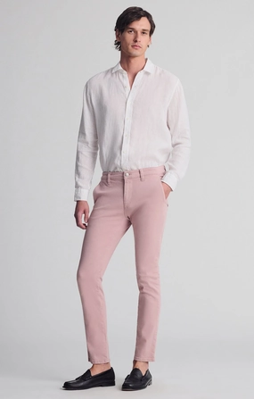 MILTON SLIM STRAIGHT CHINO IN WOODROSE LUXE TWILL Utility Ready Cozy Casual