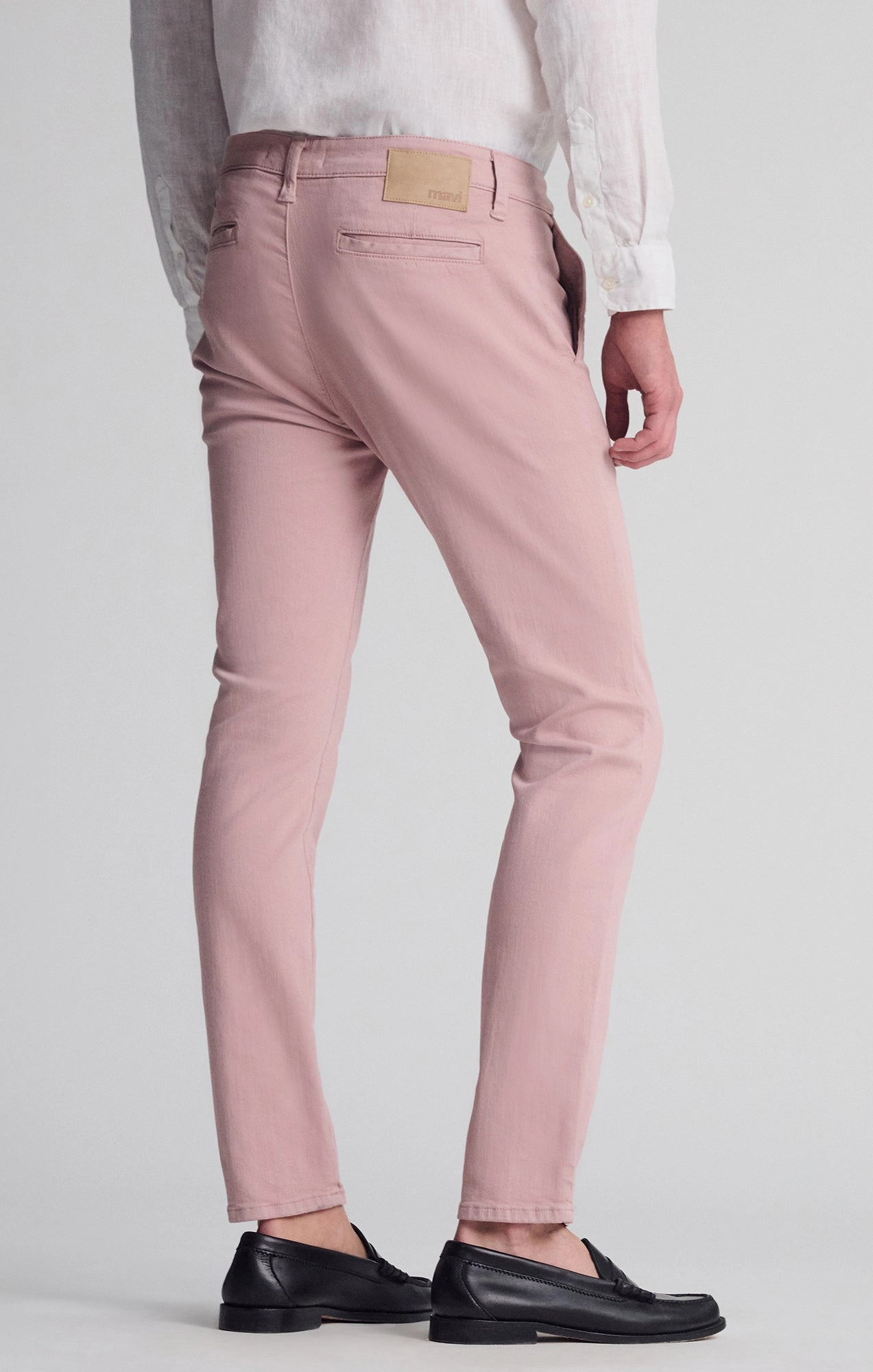 Active Layer Odor control MILTON SLIM STRAIGHT CHINO IN WOODROSE LUXE TWILL