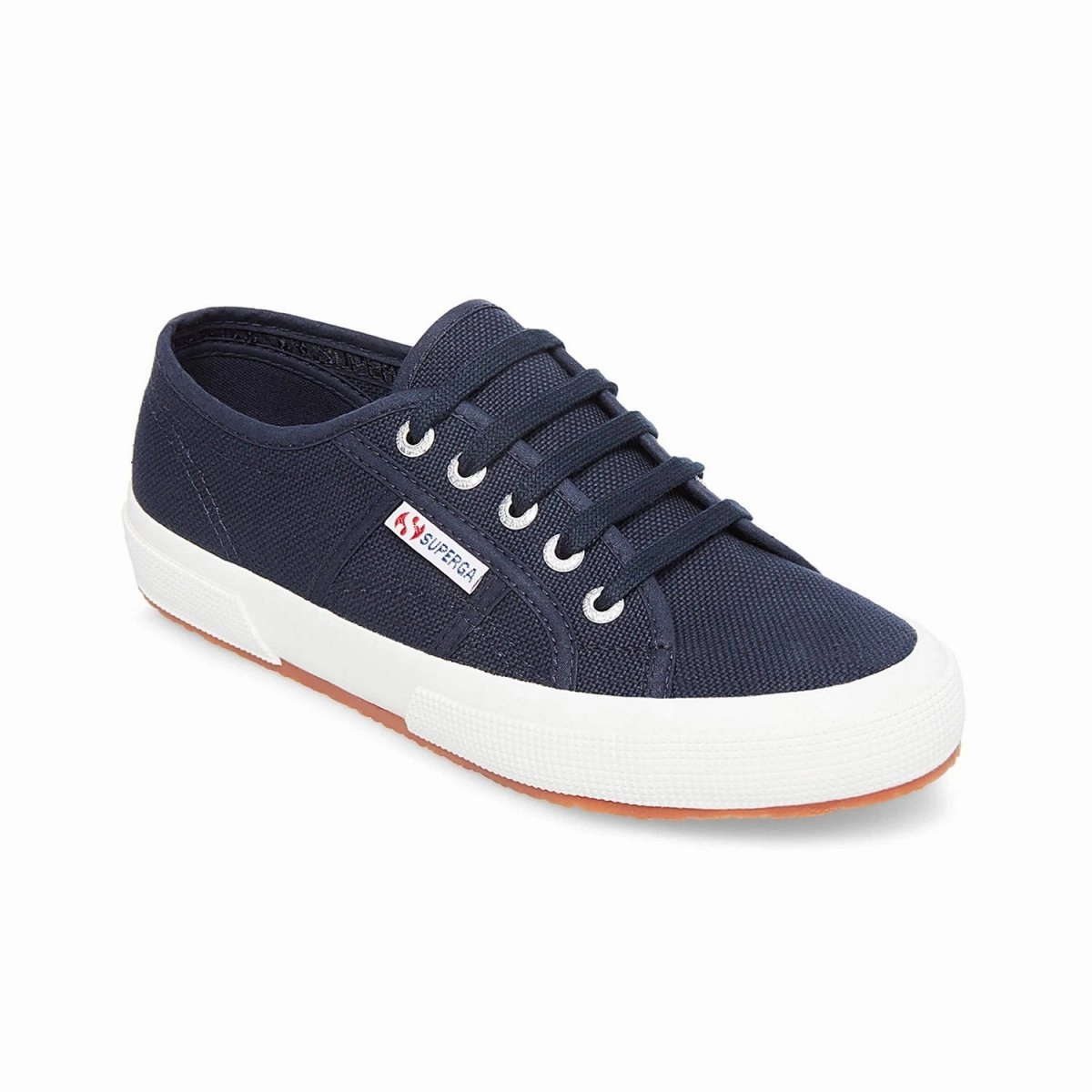 Superga Women's 2750 Classic Navy Canvas Cushioned Step