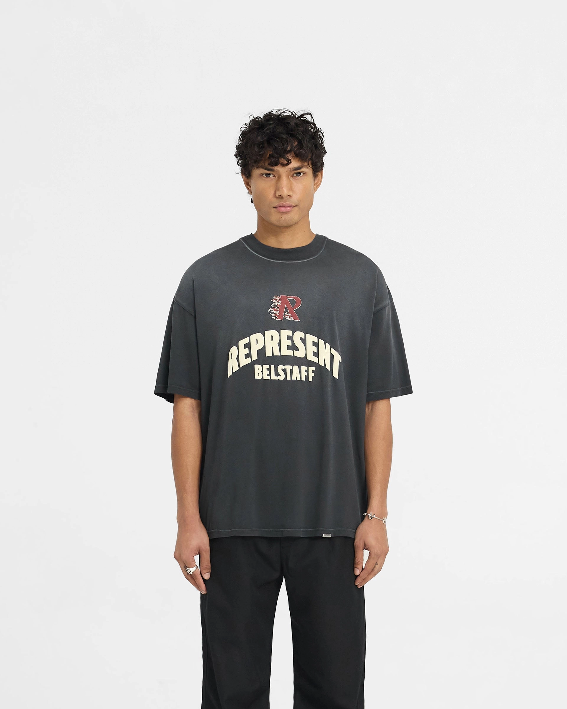 Informal charm Represent X Belstaff Flame Phoenix T-Shirt - Shadow