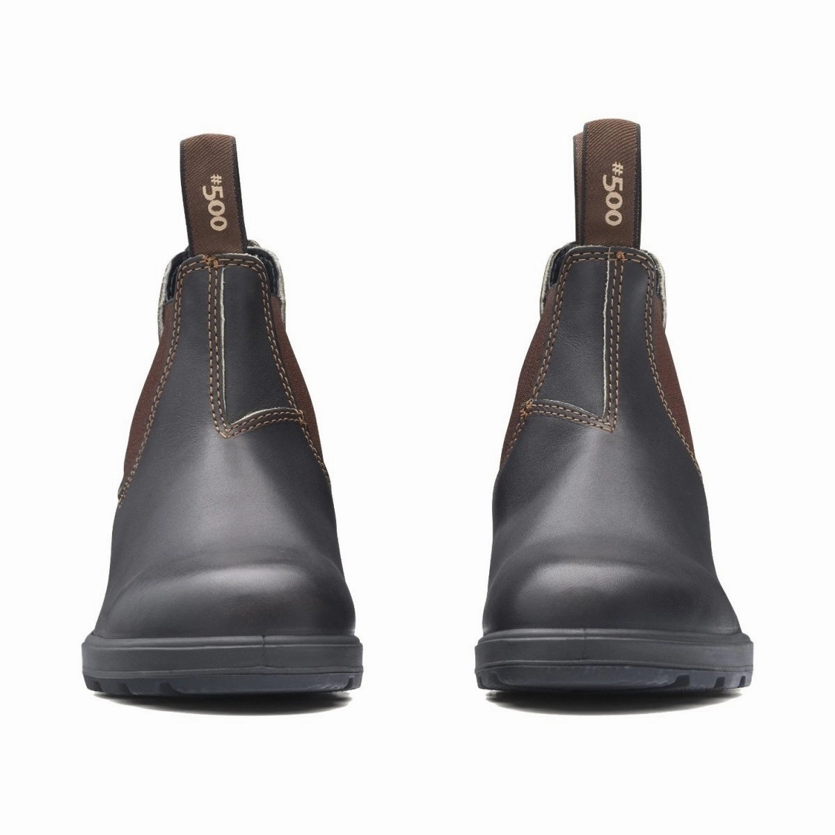 Blundstone Women's 500 Brown Leather Slip Resistant Rough Terrain Water Wall