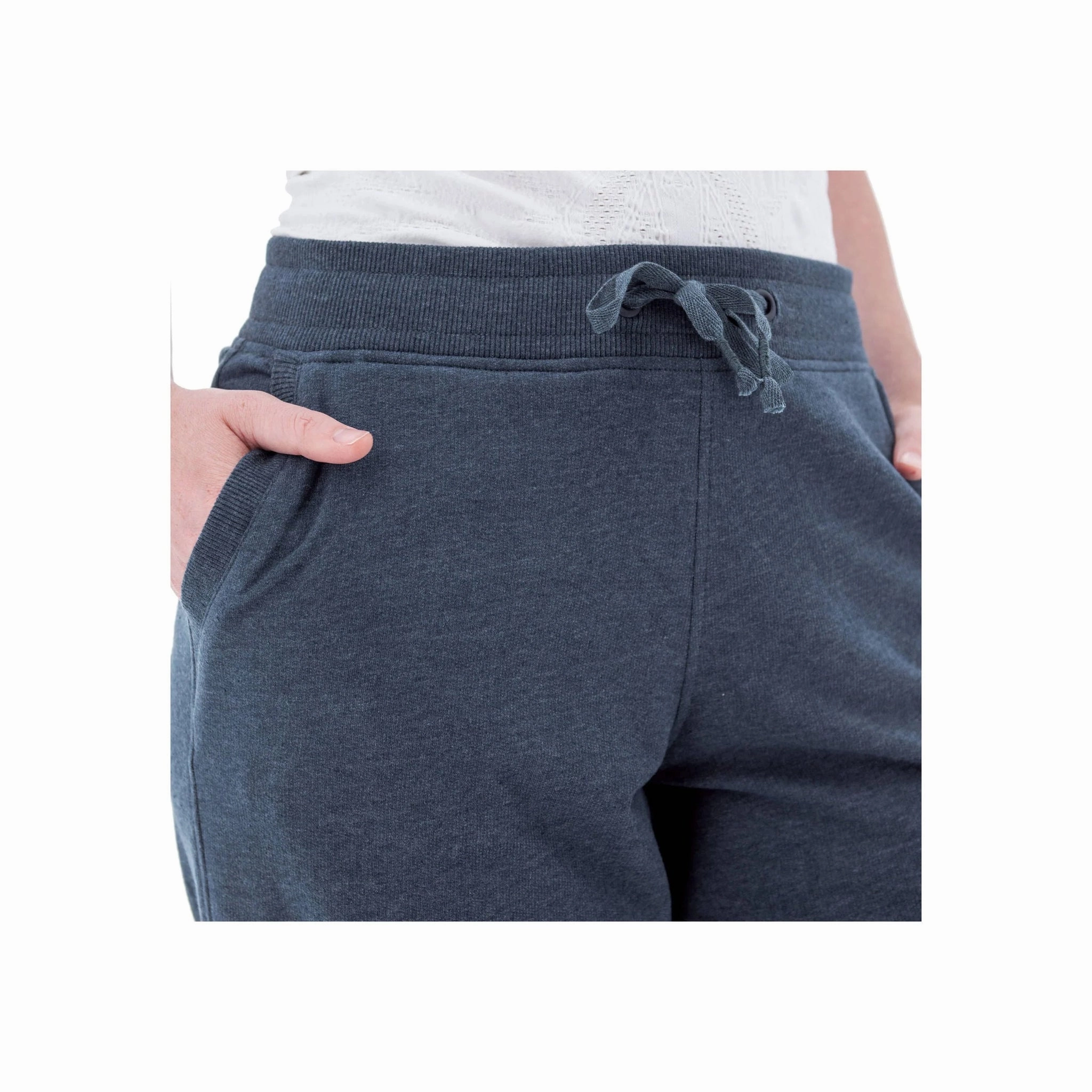 Old Ranch Women's Corina Recycled Crop Sweatpants - Midnight Navy No Frills Fit