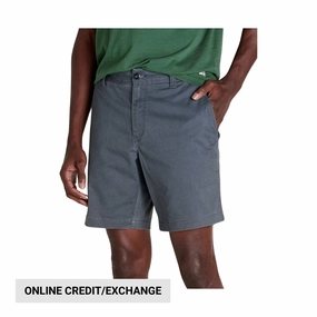 Trendy Look RipstopMaterial Toad & Co Men's Mission Ridge 8 Inch Shorts - Iron Throne Vintage Wash