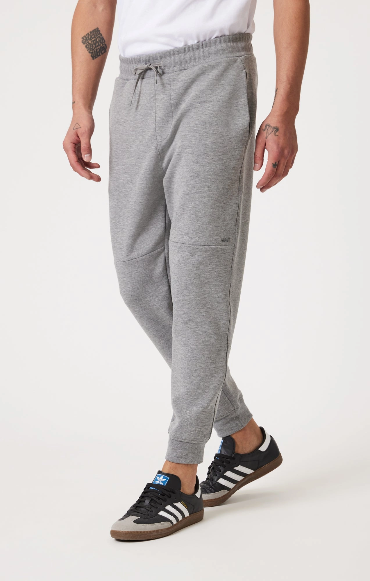 SWEATPANTS IN GREY MELANGE Comfy Design Tight Cut